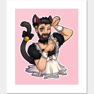 Helpful Meowry Maid Posters and Art